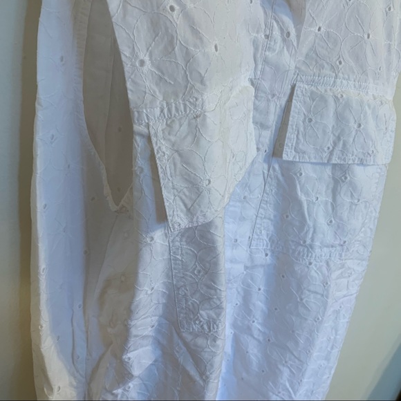 NWT Zara Eyelet Cutwork Embroidery Romper in White, Size M - Picture 7 of 14